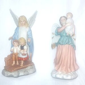 Home Interior 2 Collectible Porcelain Angel Figurines